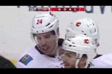 Travis Hamonic Goal vs VAN October 14, 2017