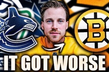 IT'S NOT LOOKING GOOD FOR ELIAS LINDHOLM… (Vancouver Canucks, Boston Bruins News)