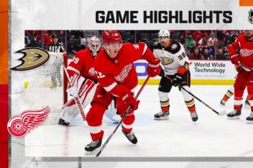 Ducks @ Red Wings 1/31/22 | NHL Highlights