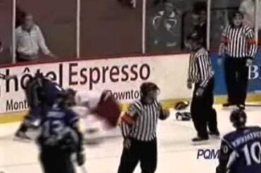 Jonathan Huberdeau vs Matt Provost Sep 24, 2010