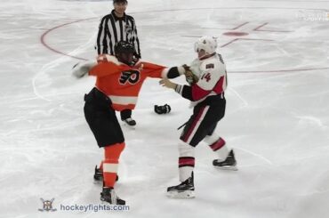Colin Greening vs Wayne Simmonds Jan 6, 2015
