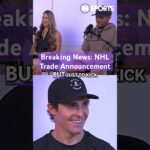 Vinni Lettieri Reacts to Trade from Wild to Bruins! 🏒🔥 #shorts