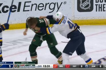 Robert Bortuzzo vs Marcus Foligno Apr 29, 2021