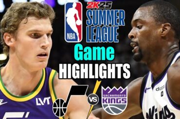 Utah Jazz vs Sacramento Kings [HALF TIME] Game Highlights (07/13/24) | 2024 NBA Summer League