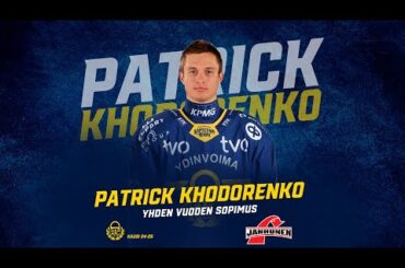 Rauman Lukko TV: Patrcik Khodorenko Lukkoon yhden vuoden sopimuksella