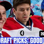 Do You Think The Canadiens Made GOOD PICKS at the NHL Draft?