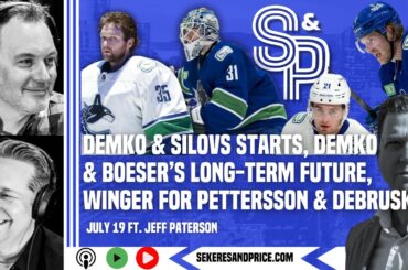 Jeff Paterson on Silovs, notion of moving or signing Demko, Boeser's future with #Canucks, top-six