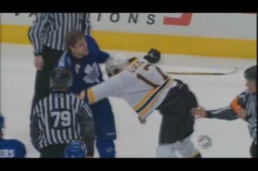 Milan Lucic vs Phil Oreskovic Mar 28, 2009