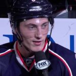 Zach Werenski after Blue Jackets' first win of the season
