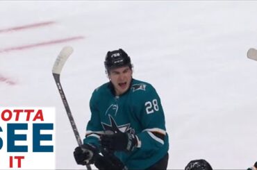 GOTTA SEE IT: Timo Meier Records First Period Hat Trick vs. Kings
