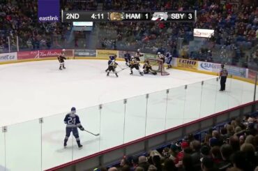 Adam Ruzicka 32nd goal in season Sudbury Wolves (OHL) 18/19