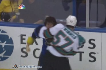Tommy Wingels vs T.J. Oshie Feb 19, 2013