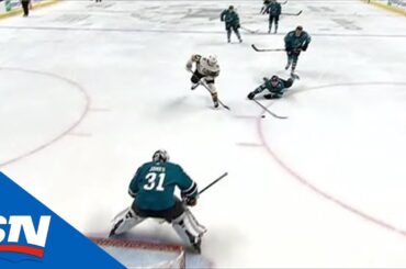William Karlsson Scores After Getting Help From Logan Couture’s Poke Check