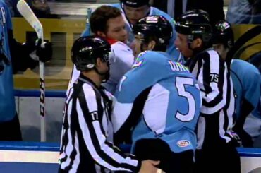 Austin Watson takes it to Charlottes Brendan Woods 1/10/15