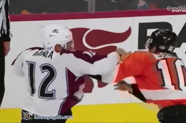 Jarome Iginla vs Brayden Schenn Nov 8, 2014