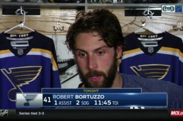 Blues' Robert Bortuzzo: 'We've been a resilient team all year'