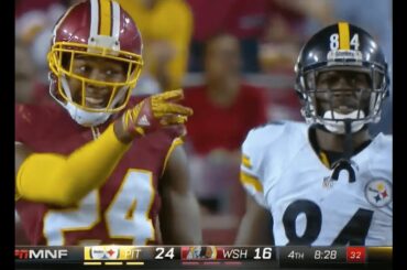 Josh Norman & Antonio Brown Share a Few Words On the Field! | Steelers vs. Redskins | NFL