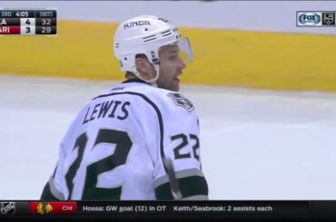 Trevor Lewis Scores on Mike Smith | Kings Beat Coyotes 4-3