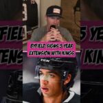 Quinton Byfield and the Kings hit the nail on the head with his contract extension ✍️