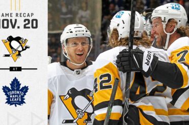 GAME RECAP: Penguins vs. Maple Leafs (11.20.21) | Back-to-back Shutouts