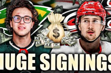 HUGE SIGNINGS IN THE NHL: WILD SIGN BROCK FABER TO $8.5 MILLION AAV + HURRICANES SIGN MARTIN NECAS