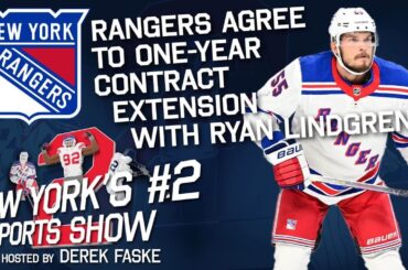 Ryan Lindgren agrees to one-year contract extension with New York Rangers