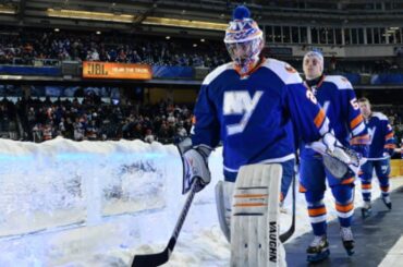 Rangers, Islanders Enter Yankee Stadium Rink