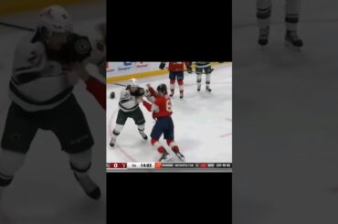 Duhaime buckles Lockwood with a good right hand  #highlights #hockey #sports #nhl