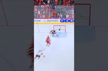 #40 Akira Schmid denied #20 Aho on the Breakaway chance.