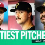The nastiest pitches of July 2024! (Feat. Zack Wheeler, Blake Snell, Dylan Cease AND MORE!)