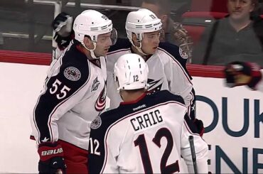 Cam Atkinson Scores Goal in Preseason Game vs. Carolina
