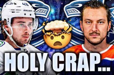 THIS IS VERY STRANGE FOR THE CANUCKS: VINCENT DESHARNAIS PLAYING WITH QUINN HUGHES?