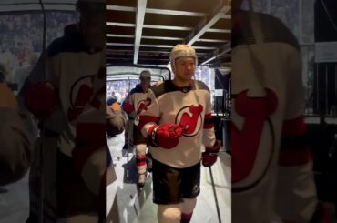 NJ Devils Head to Locker Room After BIG Game 4 Playoff WIN vs. NY Rangers #shorts #shortvideo #short