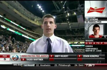 Ryan Strome gets picked 5th overall by NY Islanders