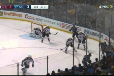 Semyon Varlamov robs Vladimir Tarasenko in 3rd Colorado Avalanche vs St. Louis Blues Jan 19 2015 NHL