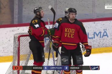 KOOVEE - Hermes 3-2 (1-1, 1-0, 1-1) Mestis maalikooste 2.3.2019