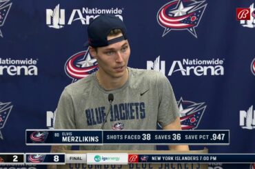Blue Jackets' Elvis Merzlikins will forever remember honoring Matiss Kivlenieks by wearing #80