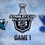 Elliott makes 32 saves, Blues beat Sharks in Game 1