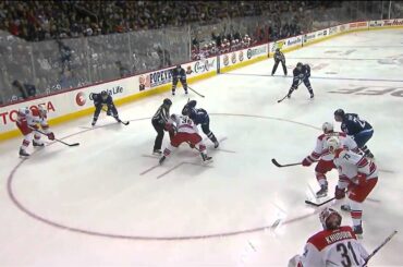 Adam Lowry 2-0 Goal vs Hurricanes [Oct 21, 2014] FIRST NHL GOAL!