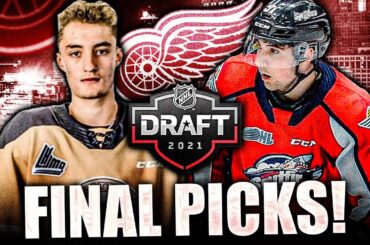 RED WINGS FINAL DRAFT PICKS @ 2021 NHL ENTRY DRAFT (Oscar Plandowski, Pasquale Zito) Prospects News