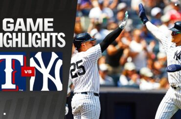 Rangers vs. Yankees Game 1 Highlights (8/10/24) | MLB Highlights