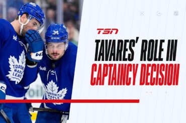 What was Tavares's role in Matthews being named captain?