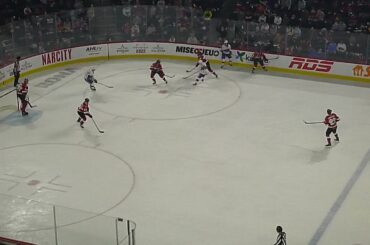 Jean-Sebastien Dea of the Laval Rocket scores vs. the Belleville Senators 10/15/21