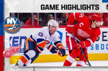 Islanders @ Red Wings 12/14/21 | NHL Highlights