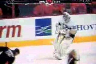 Marc-Andre Fleury spins like a ballerina (funny)