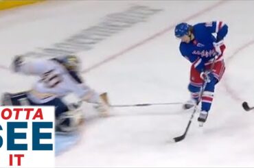 GOTTA SEE IT: Artemi Panarin Steals Puck From Rasmus Dahlin And Scores With Slick Deke