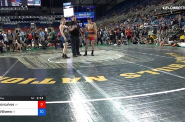 160 Lbs Rnd Of 128 Luke Goncalves Wyoming Vs Dylan Williams Kansas