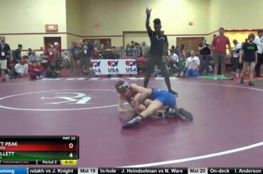 Schoolboy 83 Rhett Peak Oklahoma Vs Dj Gillett Oregon