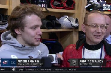 Artemi Panarin jokes about Russian opponents: 'We're not friends' | BLUE JACKETS-CAPITALS POSTGAME