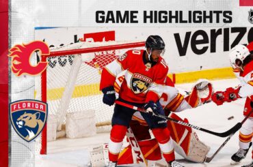 Flames @ Panthers 1/4/22 | NHL Highlights